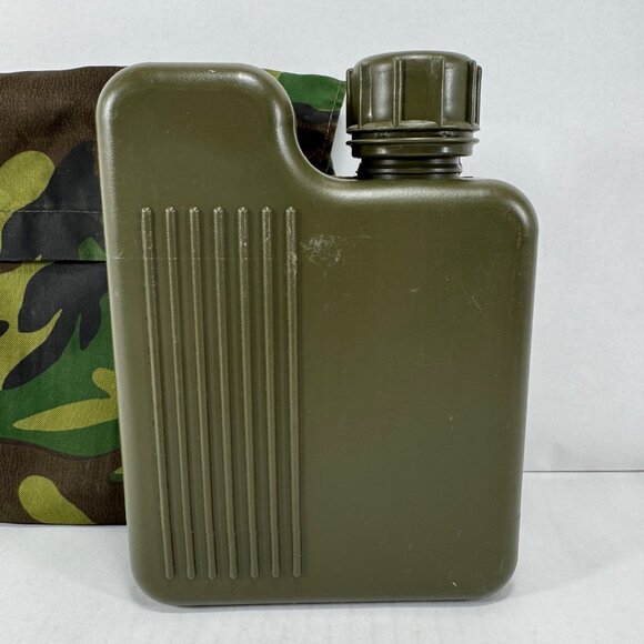 Canteen Drinking Cup Camouflage Carrying Case Pouch Belt Clips Outdoor Hunting - Picture 2 of 6